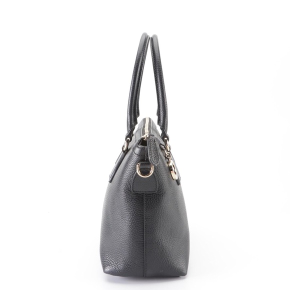 GUCCI Small Zip Tote Bag in Black Grained Leather with Shoulder Strap - Picture 4 of 11